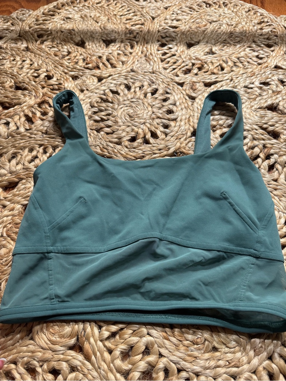 lululemon athletica longline sports bra in teal